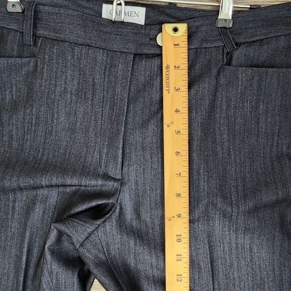 Carmen Marc Valvo Dress Trousers Charcoal Size 10 Office Career - Picture 10 of 12